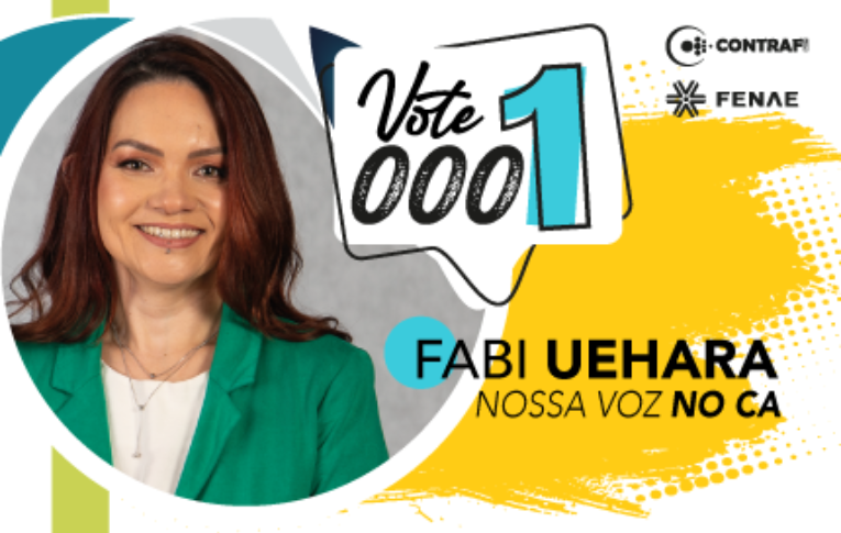 Votação para representante dos empregados no CA é retomada. Vote Fabi Uehara!